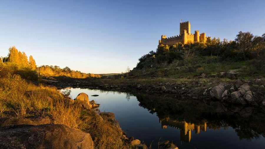 From Lisbon: Tomar, Christ Convent & Almourol Castle Tour - Climbing to the Tomar Castle and the Charola Rotunda
