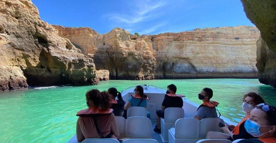 From Portimão: Algar de Benagil and Sea Caves Boat Tour - São João do Arade to Carvoeiro: quick photo stops that set the scene