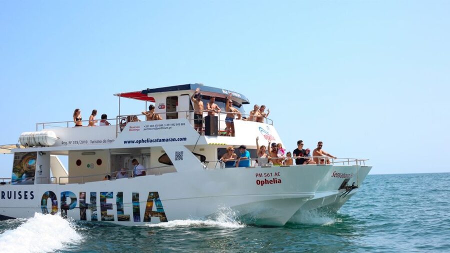 From Portimão: Catamaran Cruise to Benagil Caves with BBQ - Benagil caves by dinghy: why this trip feels different