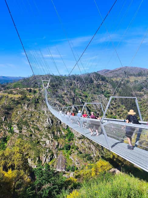 From Porto: Aveiro, Paiva Walkways, & Suspension Bridge Tour - Entering the Arouca 516 suspension bridge and getting the timing right