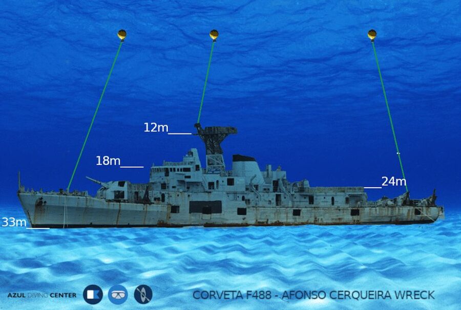 Funchal: Advanced Scuba Diving Afonso Cerqueira Wreck - The Afonso Cerqueira wreck: what you’re paying for