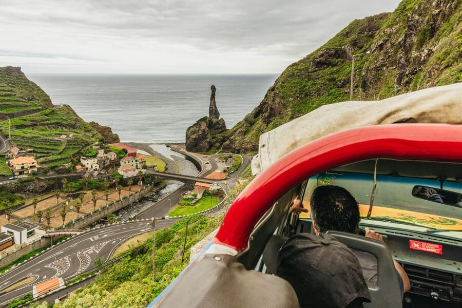 Funchal: Enchanted Terraces, Porto do Moniz & Fanal 4WD Tour - Seixal and São Vicente breaks: two flavors of the north coast