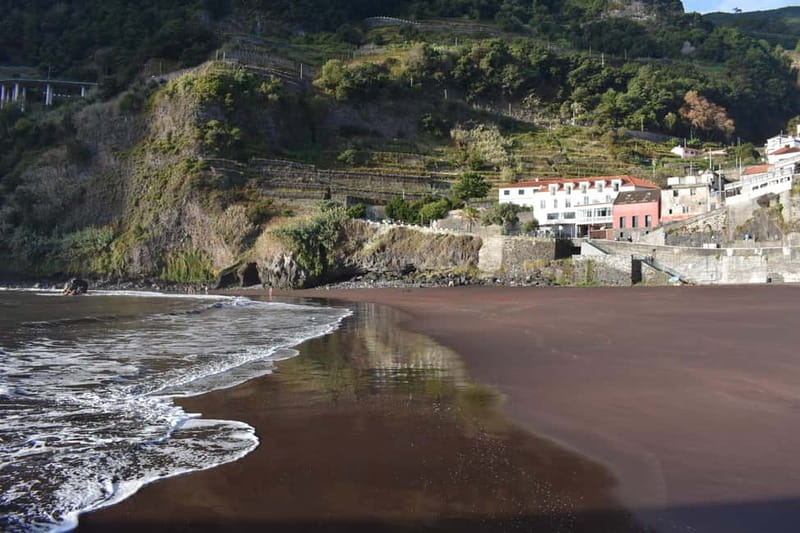 Funchal: Waterfalls, Volcanic Pools, and Fanal Forest Tour - Seixal black-sand beach, plus lava pools at Poco das Lesmas and Mata Setes