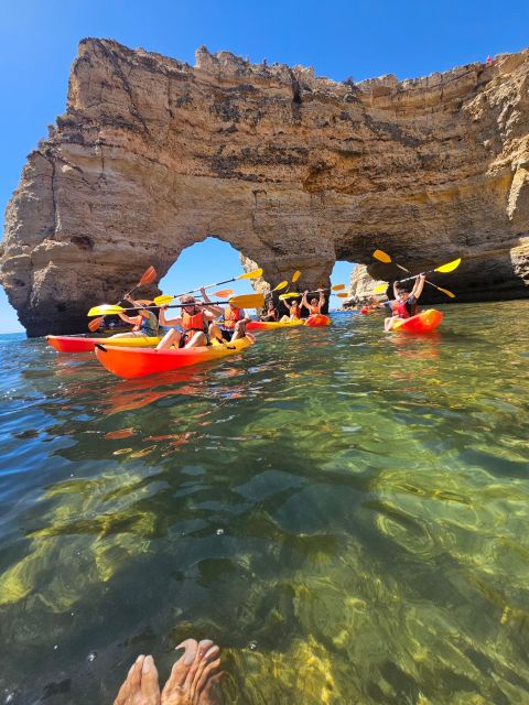 Lagoa: Benagil Cave and Marinha Beach Guided Kayaking Tour - Guides and safety: why Jose, Julio, and André get praise