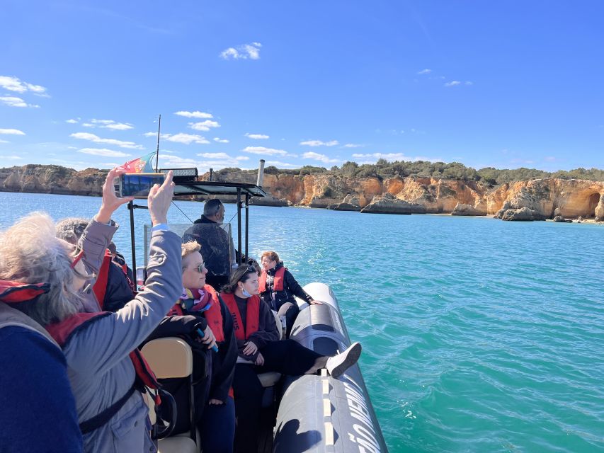 Lagoa: Benagil Caves & Praia da Marinha with biologist guide - The swim stop in a tranquil bay, plan for short water time