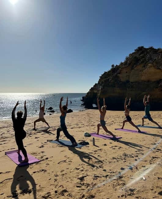 Lagos: Flow & Glow | Morning Beach Hatha Flow Yoga - Praia da Batata meet-up: Forte Ponta da Bandeira by the entrance