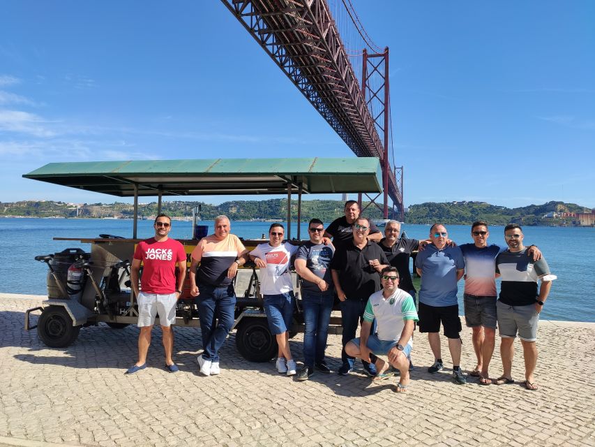 Lisbon: 1-Hour Beer Bike Tour with Draft Beer & Sangria Ride - MAAT and the Electricity Museum area, modern Lisbon without the museum commitment