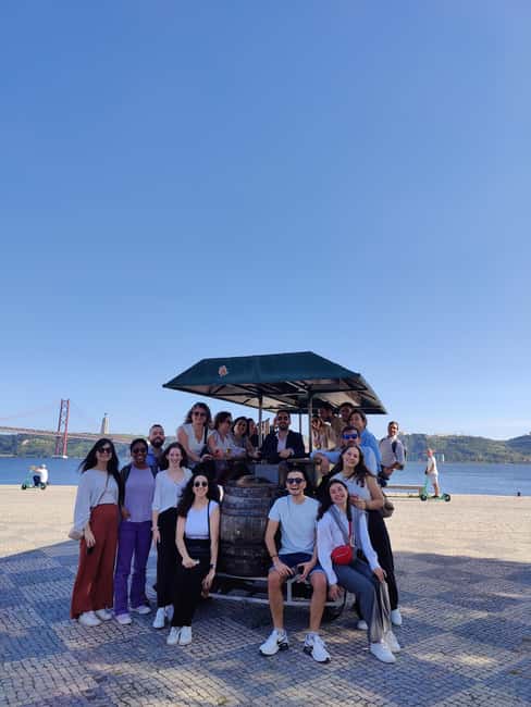 Lisbon: 1-Hour Beer Bike Tour with Draft Beer & Sangria Ride - Music on the bike, phone-connected speaker, and turning a ride into a mini party