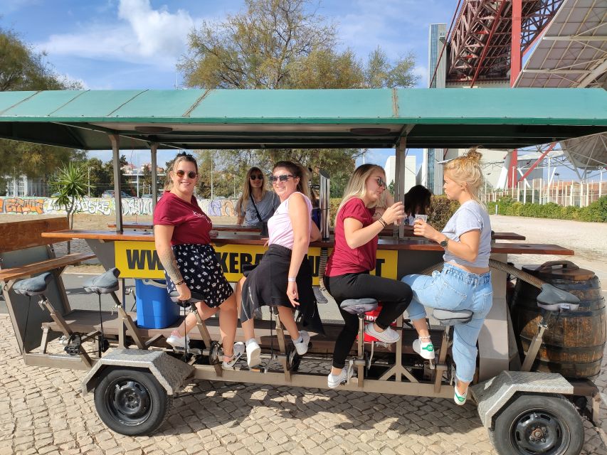 Lisbon: 1-Hour Beer Bike Tour with Draft Beer & Sangria Ride - Price value: $35 for bike + guide + drinks in a tight one-hour slot