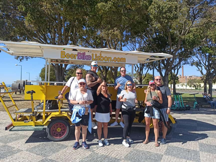 Lisbon: 1-Hour Beer, Sangria or Wine Bike Sightseeing Tour - The Yellow Beer Bike Setup, and Why It Feels So Different