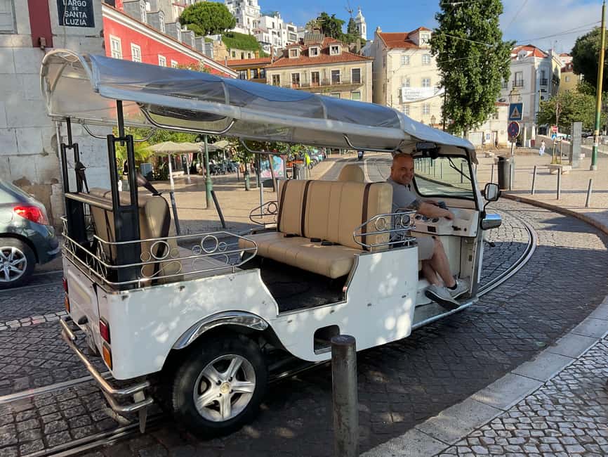 Lisbon:2-hour sightseeing TukTuk Tour with free Pickup - Old Town Lisbon by tuk tuk: narrow streets and a journey to the past