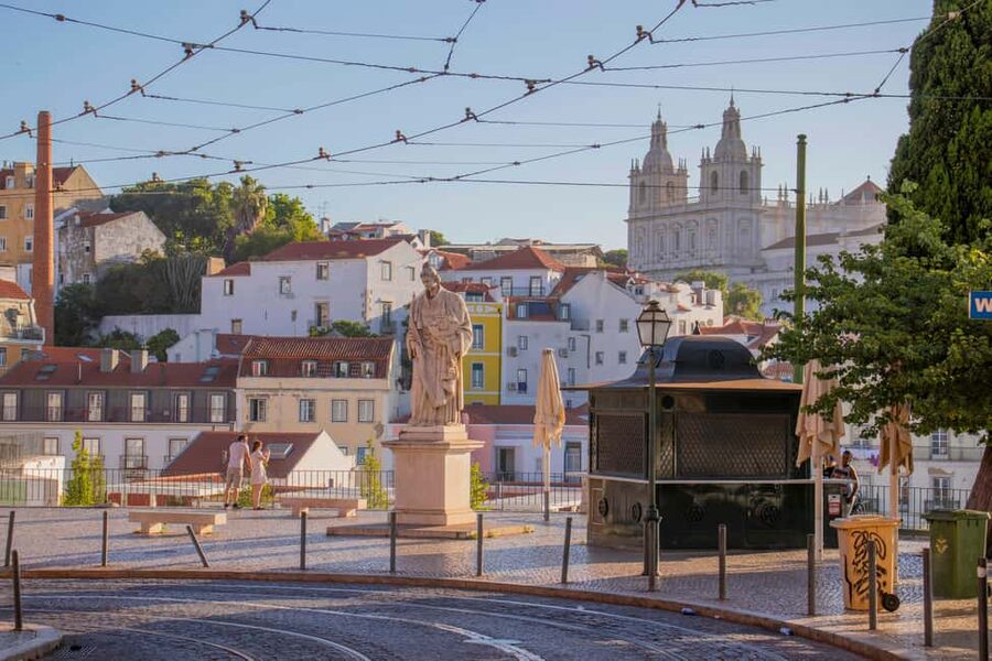 Lisbon: 3-hour tour in German to all viewpoints with a local guide - Santa Justa Lift observation deck: the big skyline payoff