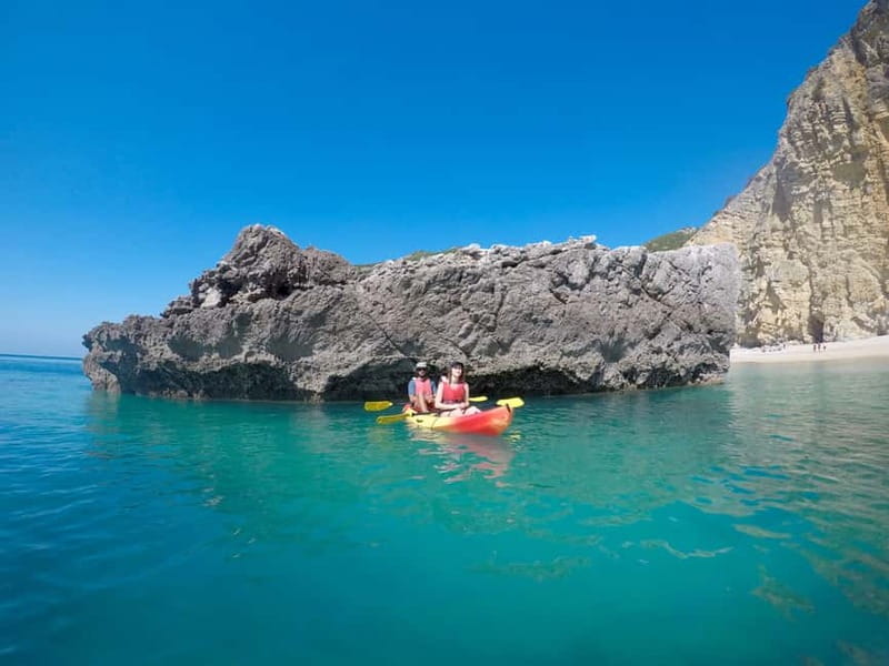 Lisbon: Arrabida Park Kayak Tour with Beach Picnic - Arrábida coastline, caves, and what you are actually seeing
