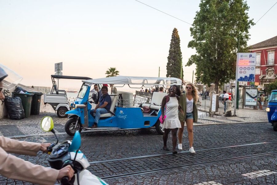 Lisbon by Tuk Tuk Guided Tour: City of Neighborhoods - Miradouros stop: Nossa Senhora do Monte and the panoramic payoff
