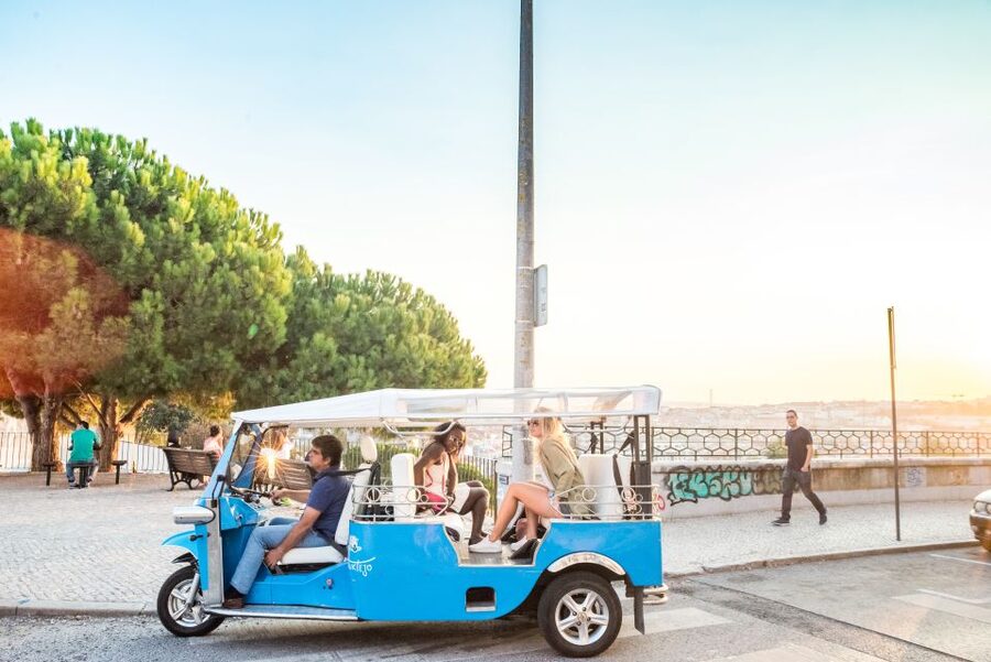 Lisbon by Tuk Tuk Guided Tour: City of Neighborhoods - Baixa de Lisboa: squares, paving, and the 1755 story