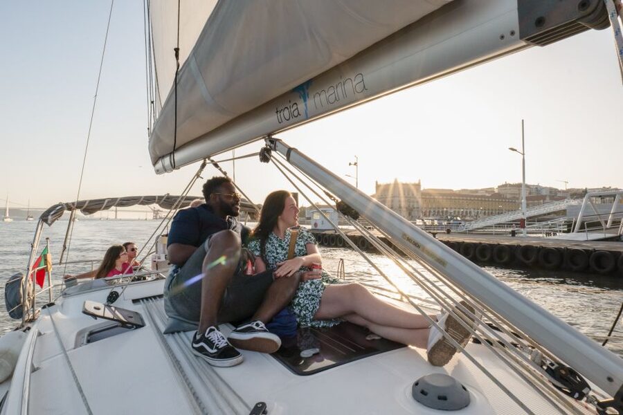 Lisbon: Daytime/Sunset/Night City Sailboat Tour with Drink - MAAT, Ajuda Palace, Cordoaria Nacional, and the 25 de Abril Bridge viewpoint test