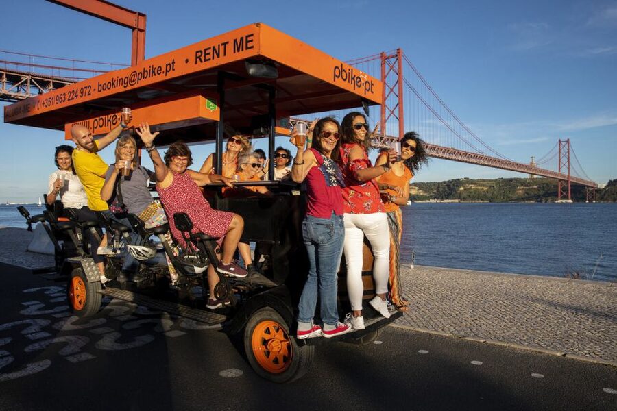 Lisbon: Fun Beer Bike by the Seafront - Quick Hits