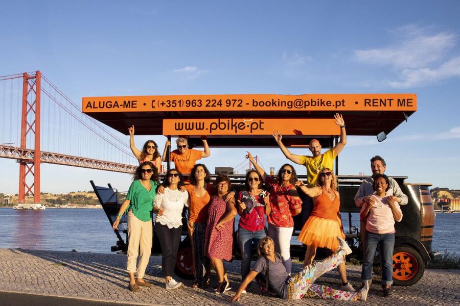 Lisbon: Fun Beer Bike by the Seafront - Price and Value for a $37, 1-Hour Lisbon Fun Ride