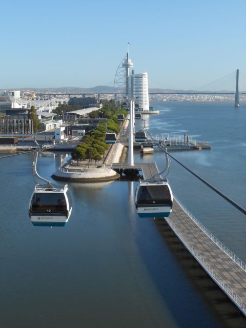 Lisbon: Nations Park Gondola Lift One-Way Cable Car - Tagus Views, Water Dangle, and the Parque das Nações Panorama