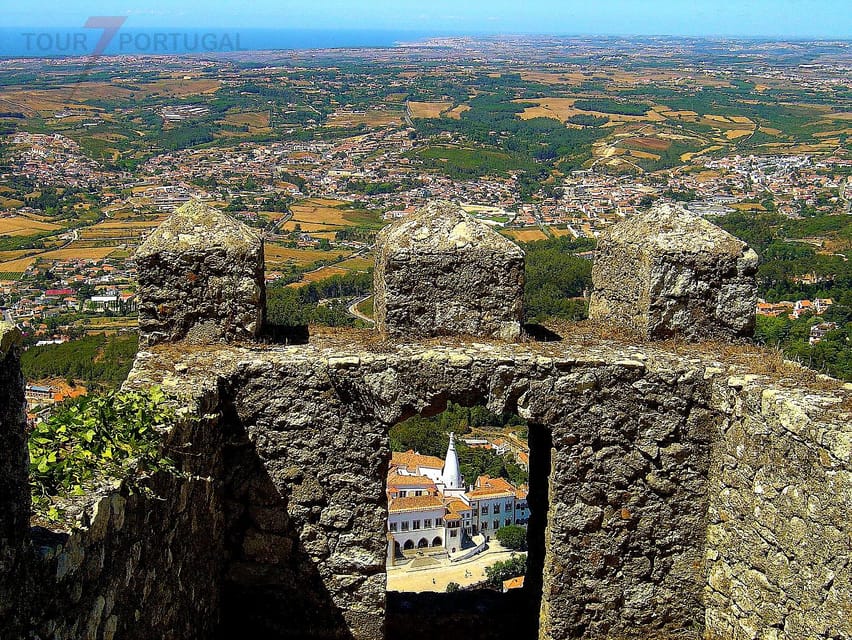 Lisbon: Pena Palace, Moorish Castle, Qta. Regaleira & Sintra - Sintra Old Town break, National Palace exterior, and Piriquita pastries