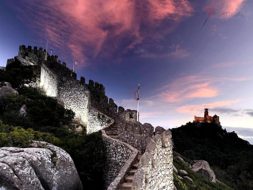 Lisbon: Pena Palace, Moorish Castle, Qta. Regaleira & Sintra - Cabo da Roca and Cascais: Atlantic cliffs at close range