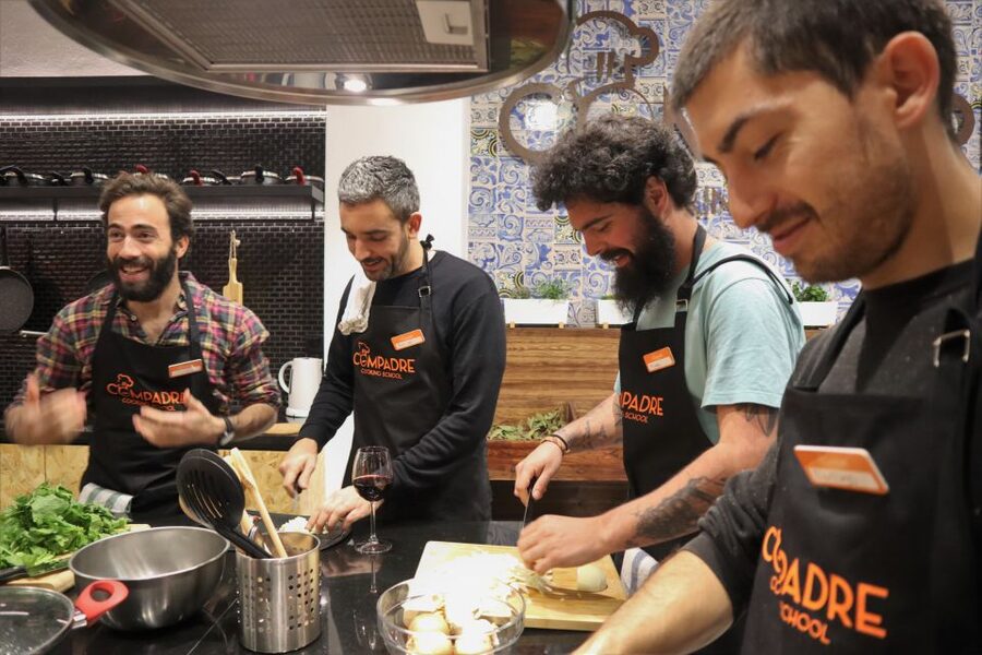 Lisbon: Portuguese Cooking Class for Beginners - The meal part: wine, tea, coffee, and a proper sit-down finish