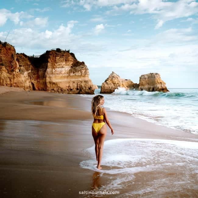 Lisbon: Private Algarve & Benagil Cave Full-Day Coastal Tour - Praia da Marinha: the beach stop that does not feel rushed