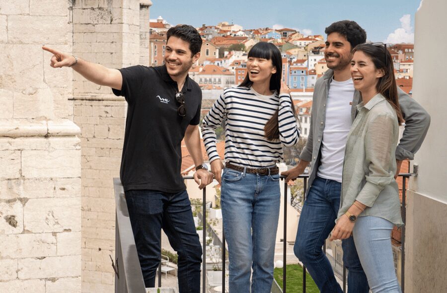 Lisbon: Private Boat Trip, Guided Walking Tour, Bike & Tram - Restoradores Square, São Pedro de Alcântara, and the tram change