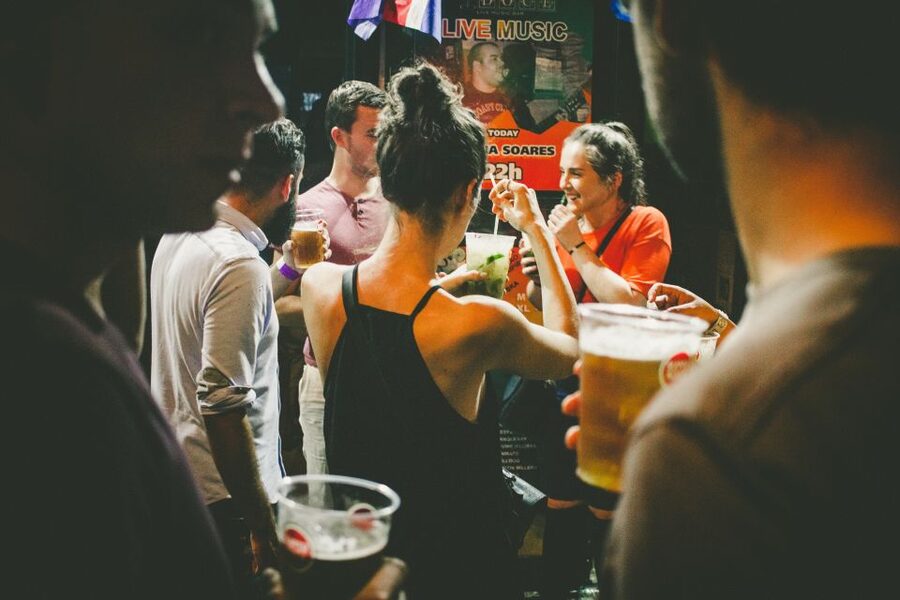 Lisbon: Pub Crawl with Open Bar (Premium Upgrade Available) - The second Bairro Alto stop: shots, music, and moving as a group