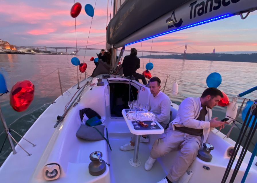 Lisbon: Sailboat Tour w/ Local Guide and Open Bar Green Wine - Getting started under the 25 de Abril Bridge (and why timing matters)