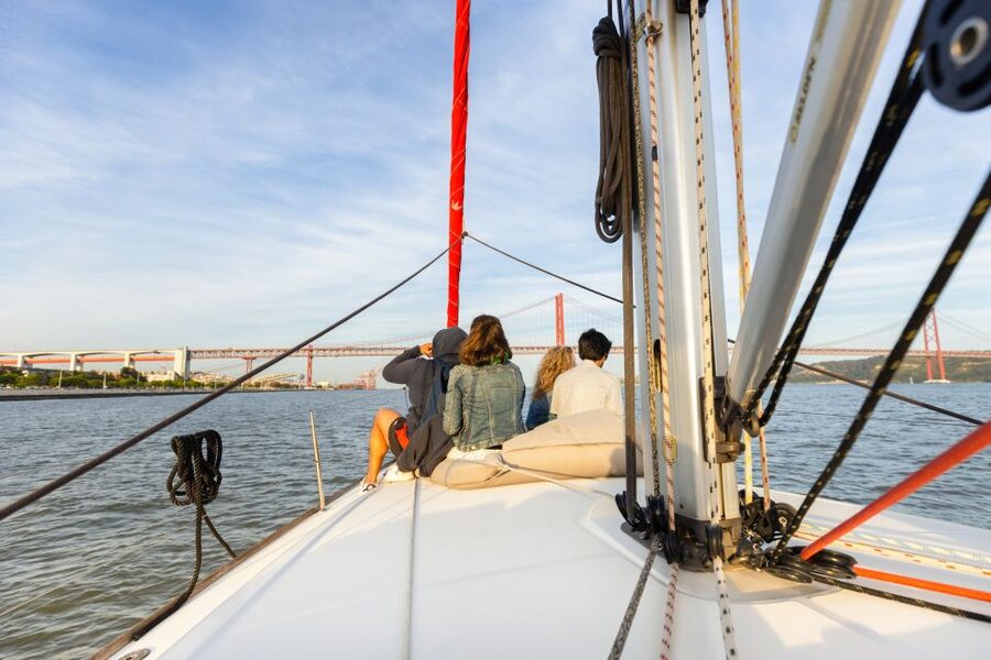 Lisbon: Sailing Tour on the Tagus River - Helping the crew sail, or keeping it simple on deck