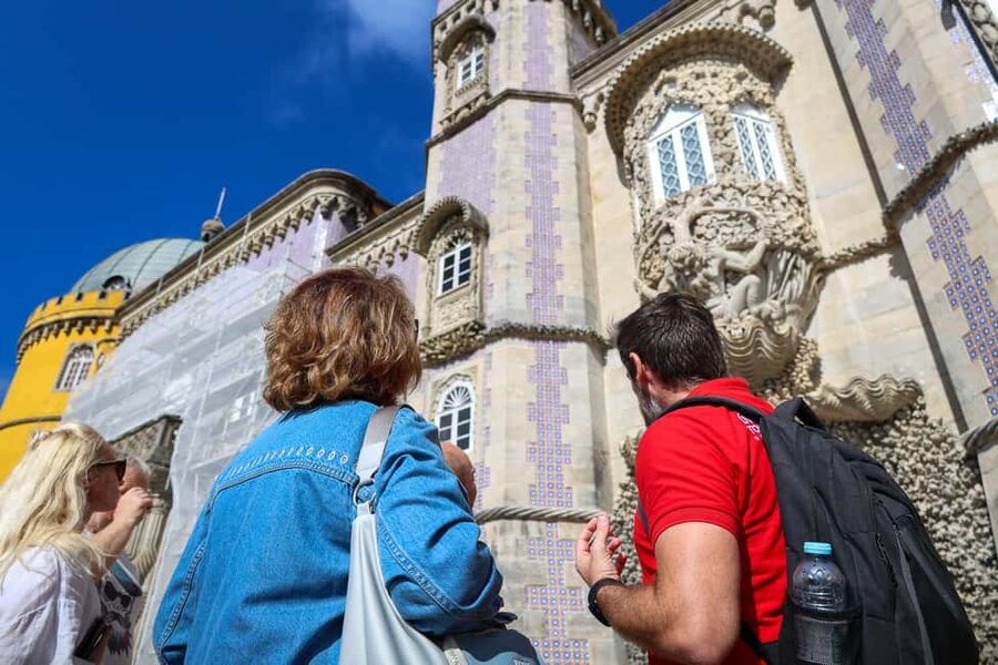 Lisbon: Sintra, Pena Palace & Wine Tasting Small-Group Tour - Pena Palace exterior plus Pena Gardens: what 75 minutes really delivers