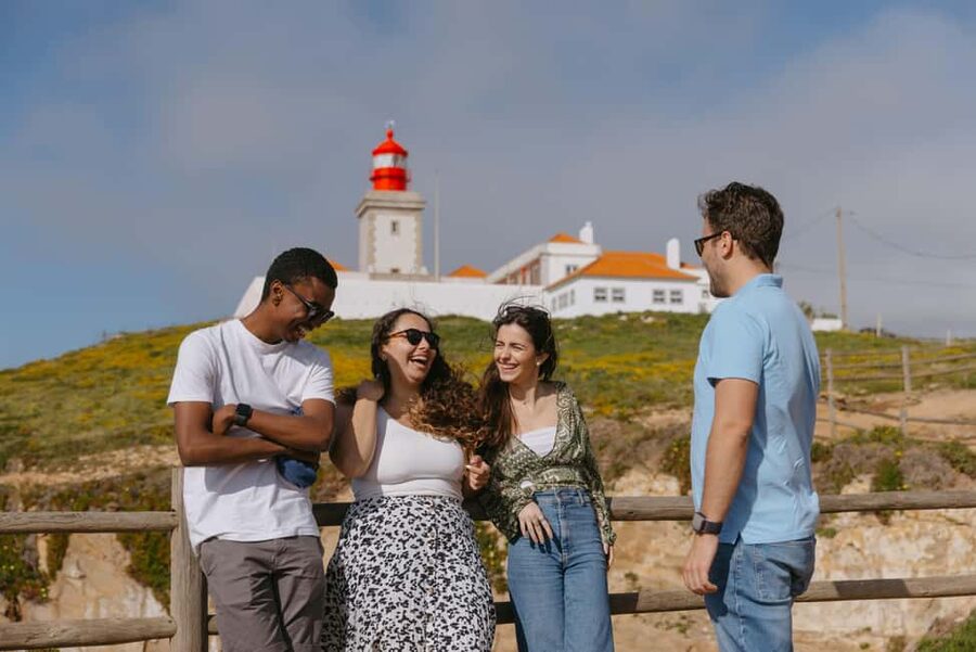 Lisbon: Sintra, Pena, Regaleira, Cabo da Roca, and Cascais - Transport and guide style, with names you might hear