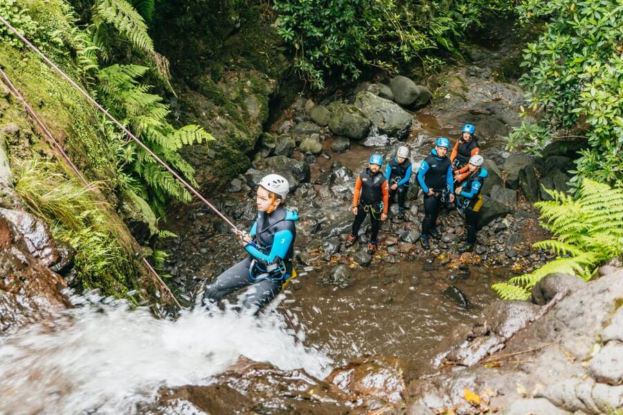 Madeira Canyoning Beginners – Easy & Fun Waterfall Adventure - Meeting at Bar 21, then straight to canyon mode