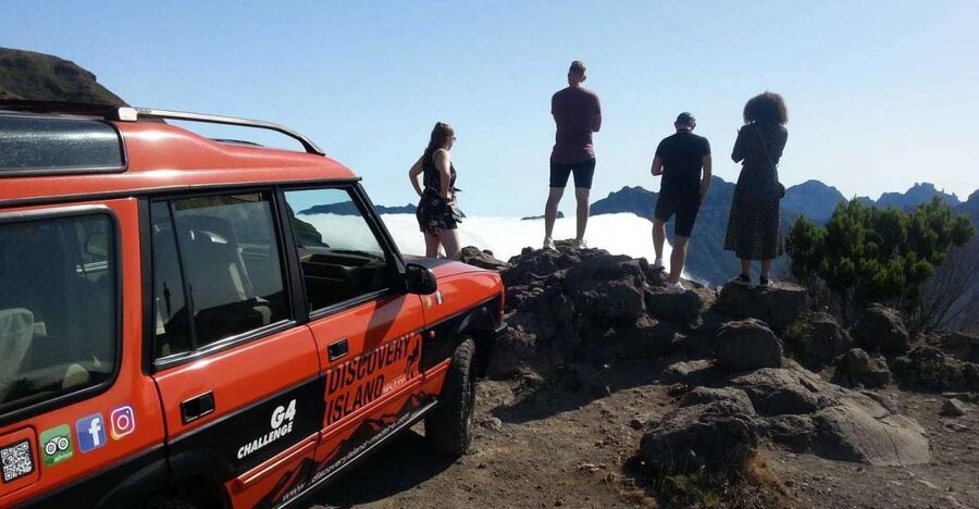 Madeira: Full-Day Porto Moniz Jeep Tour - From Funchal pickup to Cabo Girão skywalk
