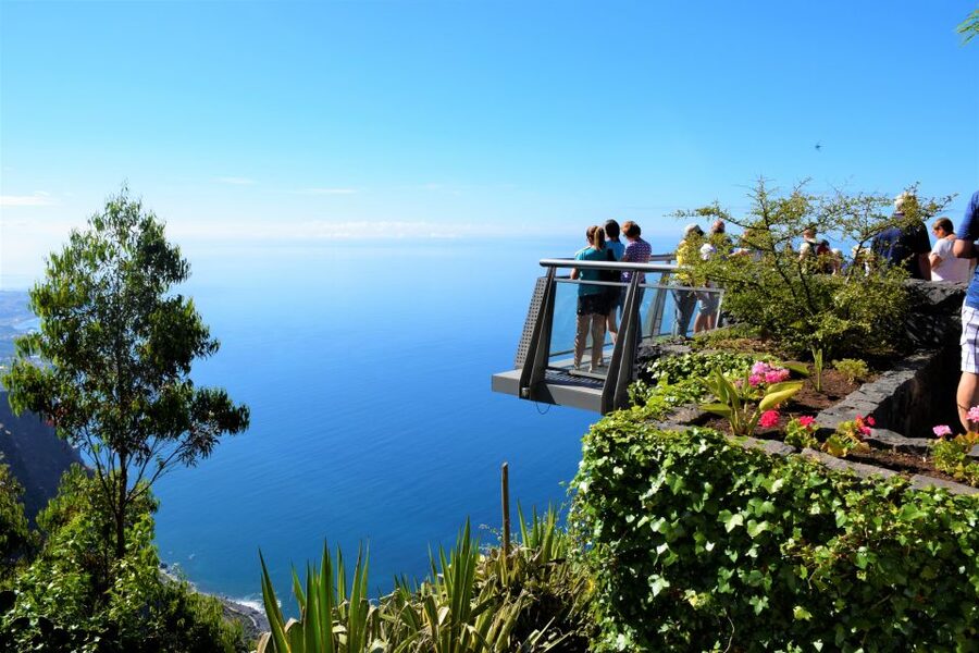 Madeira: West Tour with Porto Moniz and Volcanic Pools - Cabo Girão glass balcony: the highest-in-Europe cliff stop