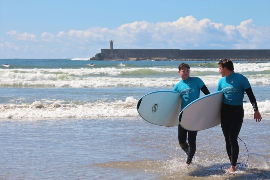 Matosinhos: Surfing Lesson with Equipment - What you can expect in the water when conditions are calm