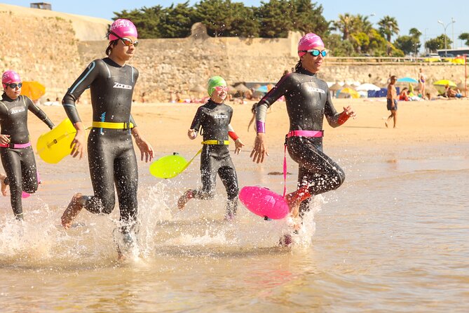 Open-Water Swimming in Cascais - Post-swim video analysis and hot tea, how you leave better