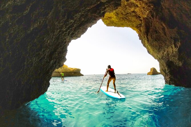 Paddle & Explore: Albufeira SUP Tour - Entering the Water at Praia de São Rafael (and feeling steady fast)
