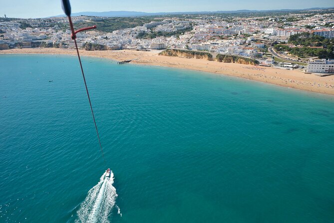 Parasailing from Albufeira Marina by Boat - Wet Factor: Swimwear Helps, and Conditions Can Change