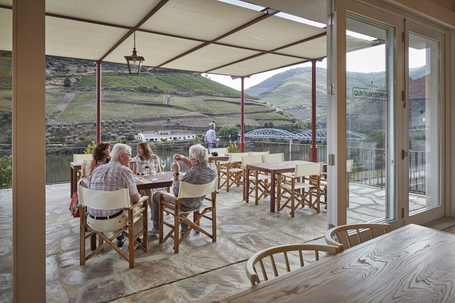 Pinhão: Quinta do Bomfim Visit and Tasting - Tasting on the terrace: pick Douro DOC, ports, premium vintage, or Dow’s Old Tawnies