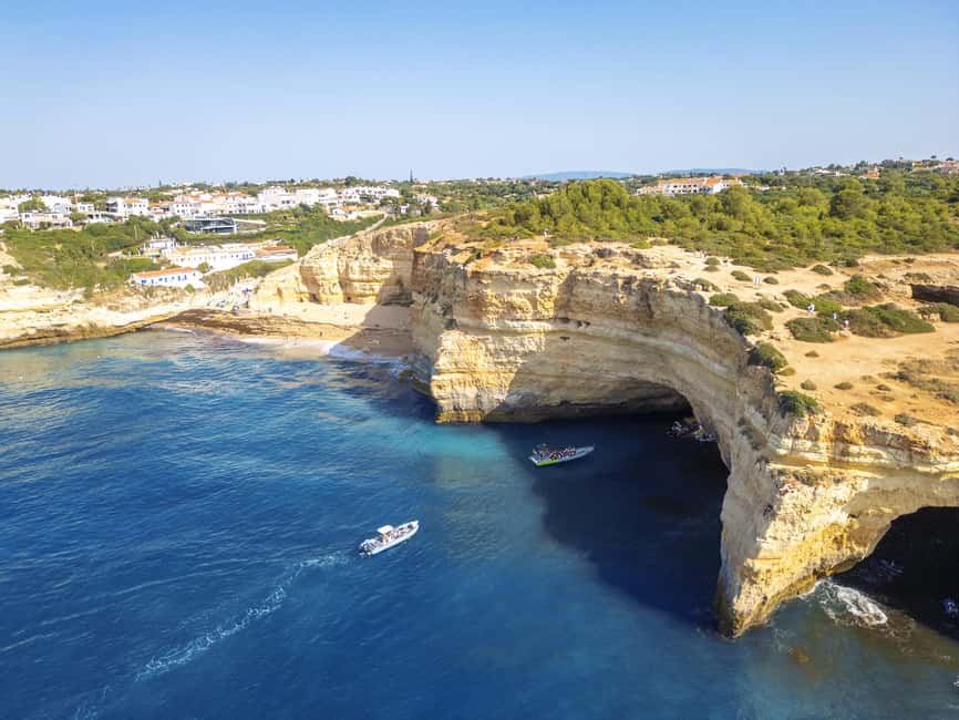 Portimão: Benagil Boat Tour & Marinha Beach & Carvalho Beach - Lighthouses, towers, and classic Algarve coastlines on a short schedule