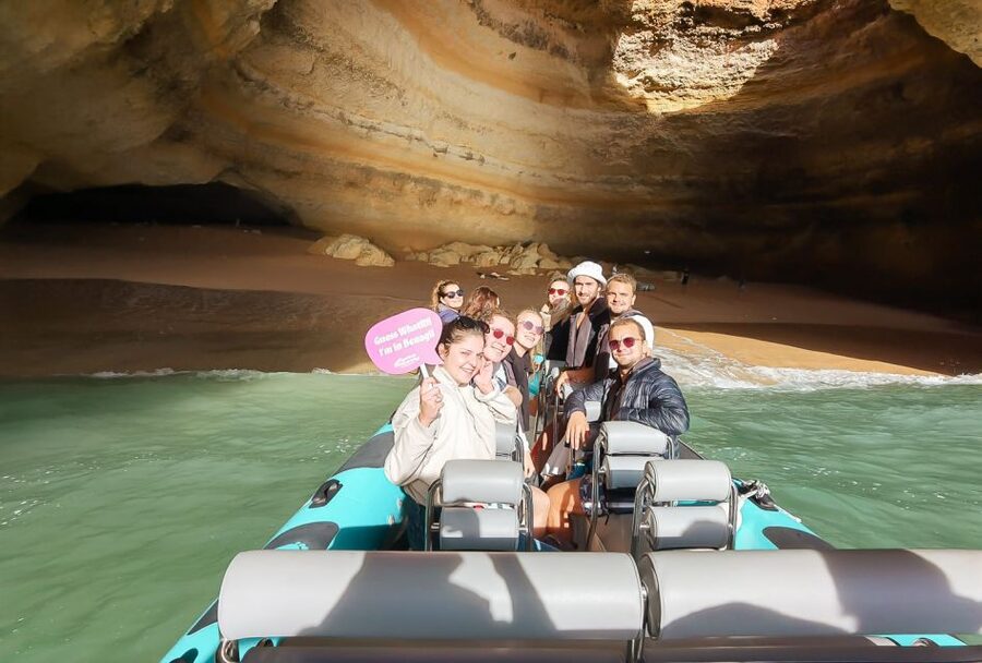 Portimão: Benagil Cave and Praia de Marinha Boat Tour - Praia da Marinha Swim Stop: Famous for a Reason