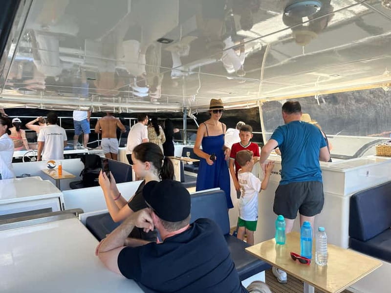 Portimão: Benagil Caves & Golden Coast Eco Catamaran Tour - Onboard comfort that actually matters: shade, bar, lounge, restroom