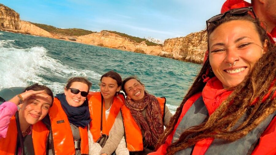 Portimão: Carvalho & Marinha Beach, Benagil Cave Boat Tour - Leaving the Arade River: Ferragudo Castle and the coast comes at you fast