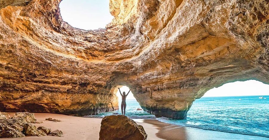 Portimão: Carvalho & Marinha Beach, Benagil Cave Boat Tour - Stops along the way: Ferragudo, Praia da Rocha, lighthouses, and viewpoints