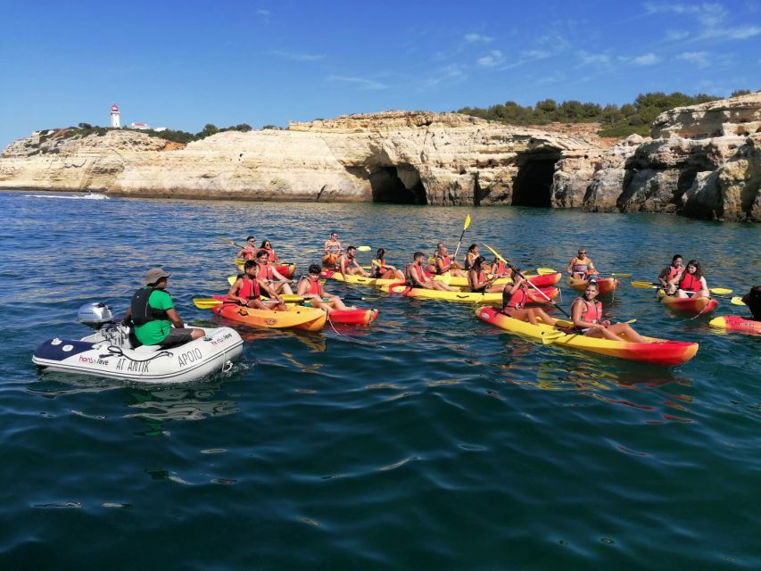 Portimão: Kayak Tour of Benagil Caves - Portimão to Benagil, without the usual scramble
