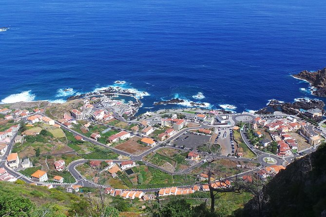 Porto Moniz, Seixal, Fanal Forest, Cliff Skywalk in Open Roof 4X4 - Cabo Girão skywalk: pay the entry, then stare straight down