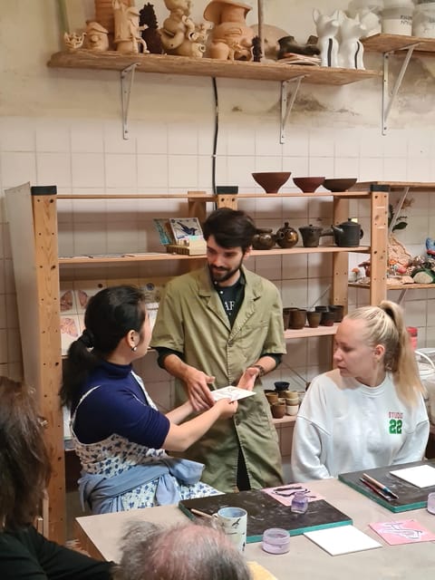 Porto: Tile Painting Workshop with Tea and Port Wine - Painting two tiles: traditional motifs without the pressure