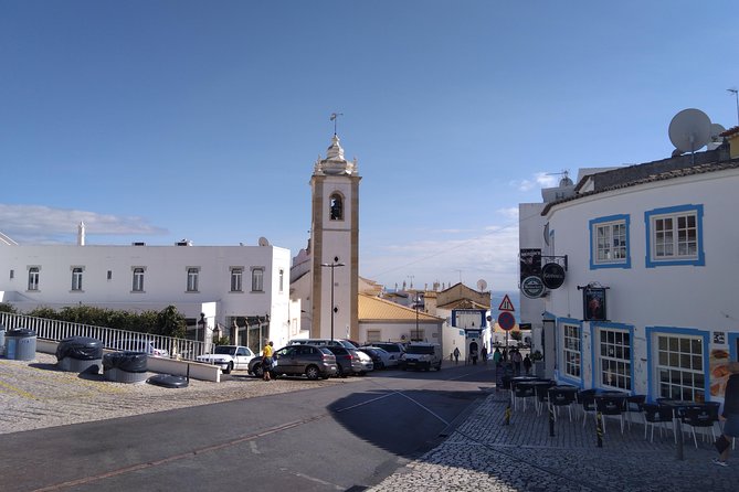 Private Guided Tuk Tuk Tour with pick-up and drop-off in Albufeira - Stop 1: Albufeira Marina, Seaside Views and the Place’s Story